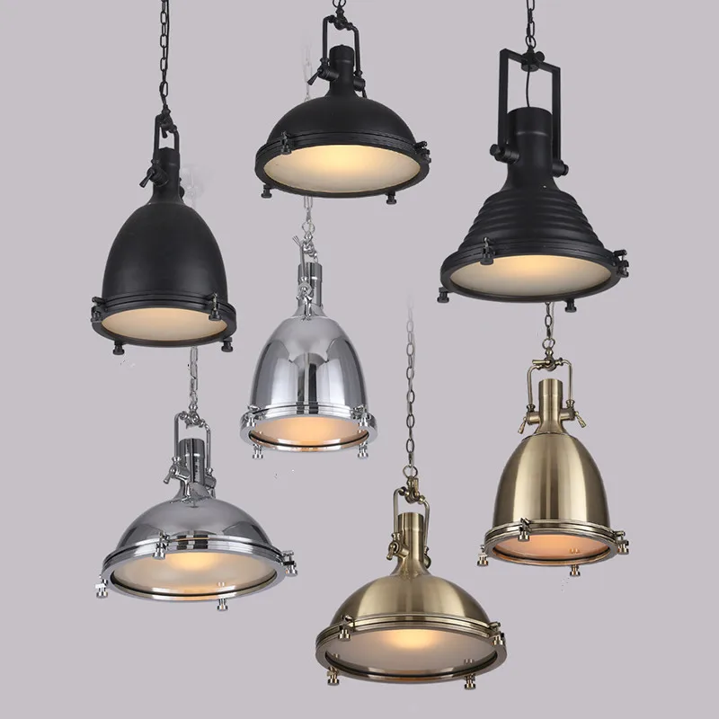 

Loft Pendant Light Industrial Style Metal Pendant lights /Restaurant Light Retro Lamparas Colgantes Black and Amer Luminaire