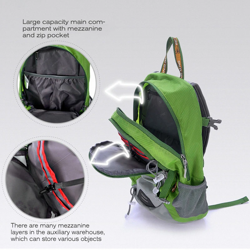 20L Waterproof Camping Outdoor Bags Lightweight Hiking Trekking Travel Backpack Sports Backpacks Climbing Mountaineering Bag |