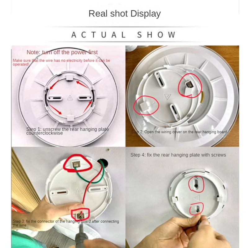 12-дюймовый светодиодный потолочный светильник с встроенным креплением