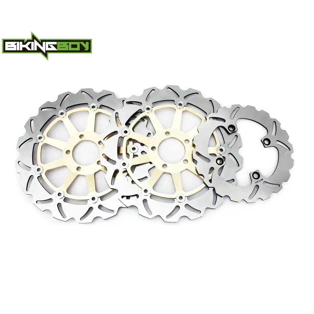 Фото BIKINGBOY Для Kawasaki ZX12R Ninja ZX-12R 00-06 Передние и задние тормозные диски (роторы) ZX 1200, комплект из нержавеющей стали №2