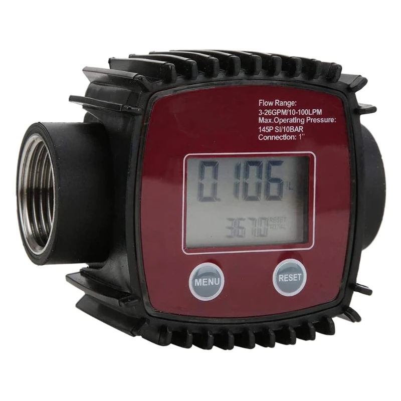 

Flow Meter Female Thread Flowmeter Digital Display Liquid Flow Sensor 10-100 LPM with Simple Structure & Convenient M4YD