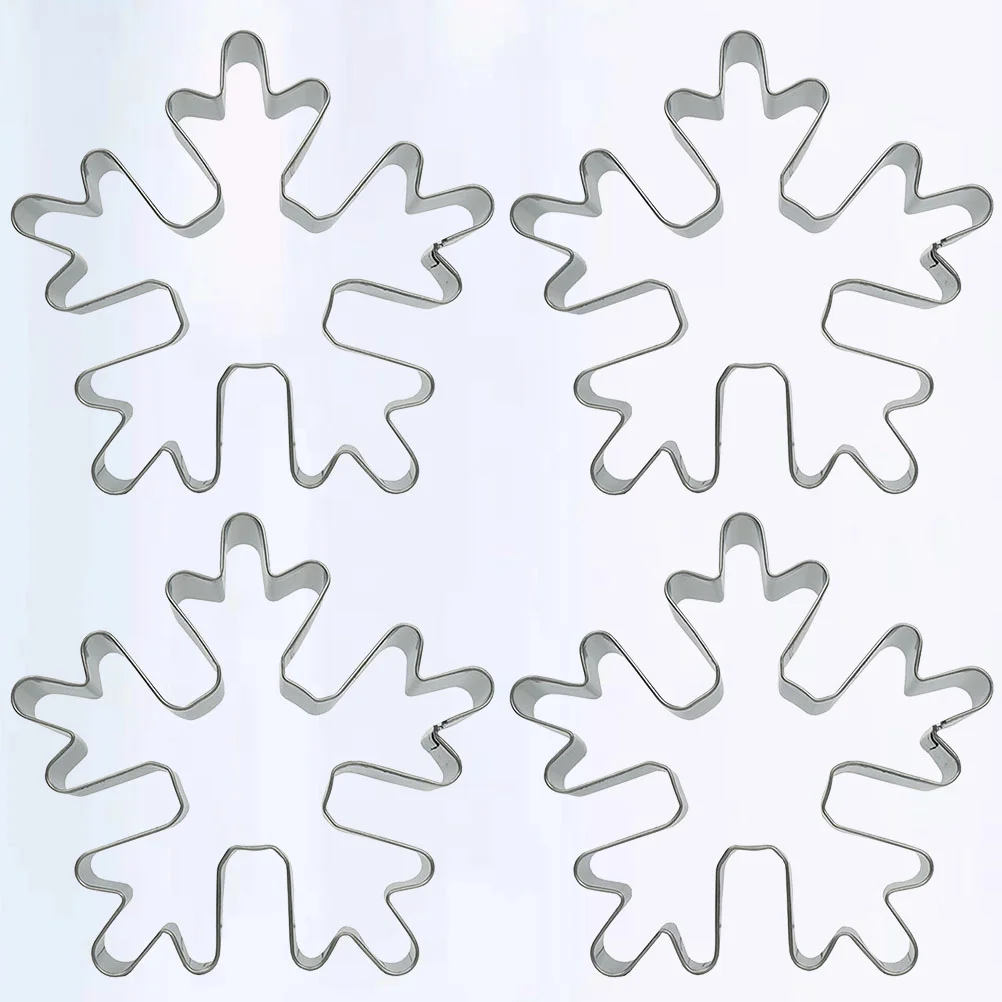 

Cookiediy Birthday Stainless Biscuit Christmas Molds Snowflake Favors Party Set Holiday Sandwichmetal Biscuits Reindeer Baking