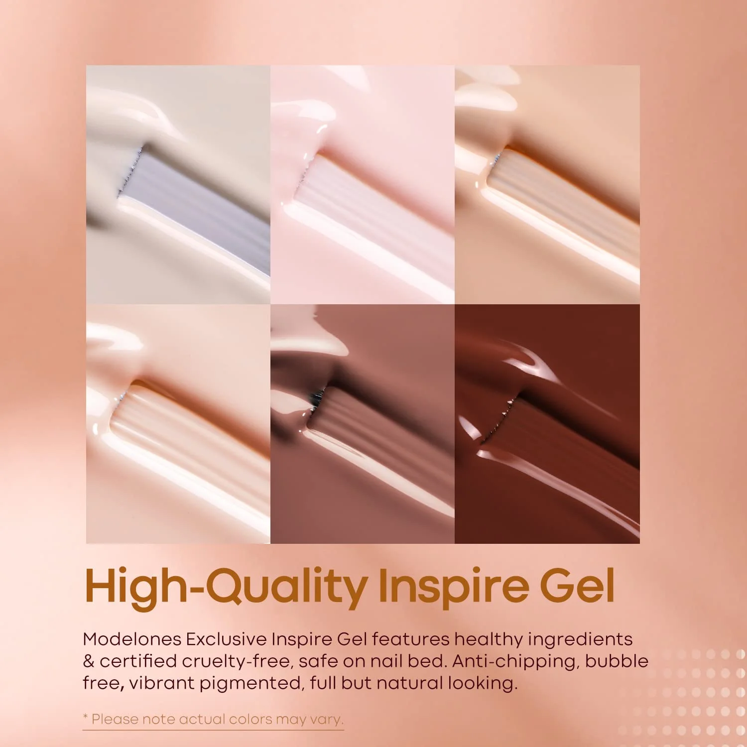 Гель-лак для ногтей Modelones 6 шт./коркор. серия розовых цветов маникюр верхнее