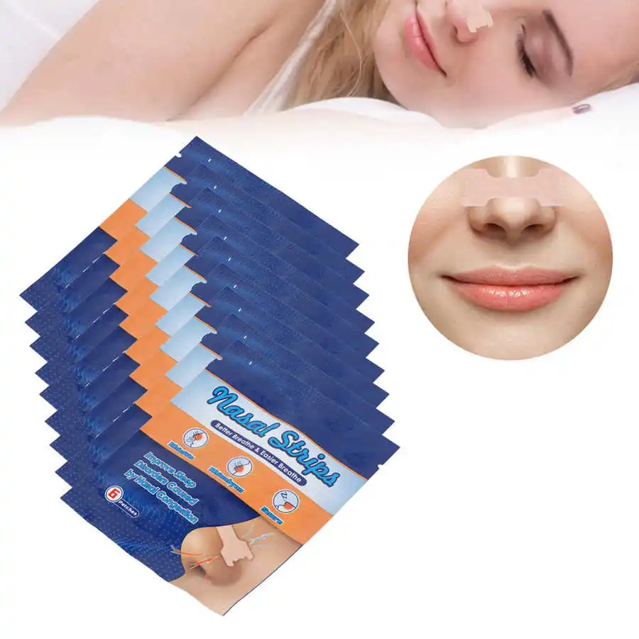 

54pcs Nasal Strips Nasal Congestion Relief Reduce Snoring Sleeping Elastic Nose Sticker Patches Help Sleeplessness Nasal Strips