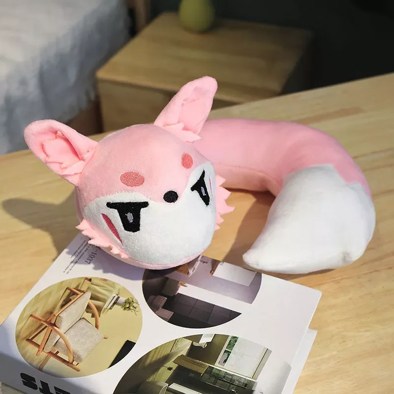 

Genshin Impact Yae Miko Fox U Shaped Pillow Kawaii Cartoon Cosplay Soft Stuffed Animals Plush Dolls Office Siesta Cushion Gifts