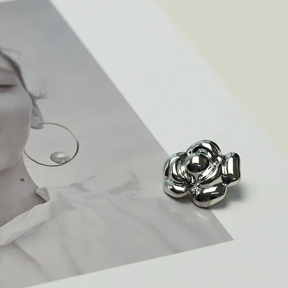 Элегантные металлические пуговицы в стиле камелии аксессуары для шитья