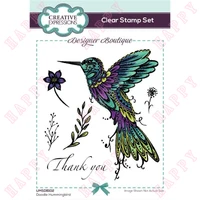 2022 summer hummingbird cutting dies clear silicone stamps diy scrapbooking greeting cards paper album decoration embossing mold