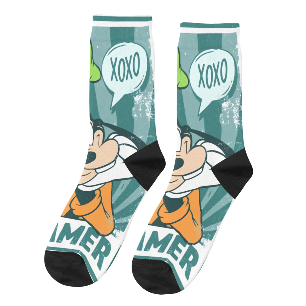 

Dreamer Classic Happy Men's Socks Vintage Harajuku Disney Goofy Hip Hop Casual Crew Crazy Sock Gift Pattern Printed