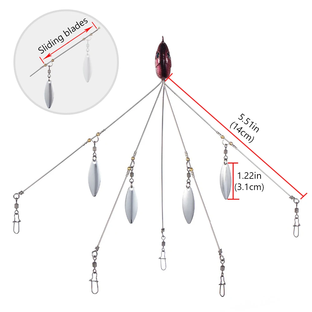 Bassdash 5 рыболовный Зонт Алабама рыболовные принадлежности 18 г 2 шт./лот - купить по
