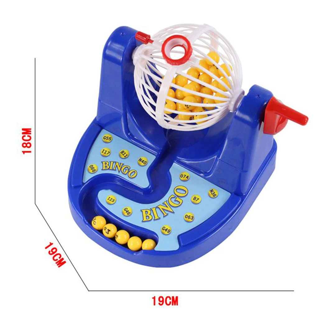 

Mini Bingo Cage Table Game Ball Desktop Family Lottery Machine Children Gambling Educational Toy Birthday Gift
