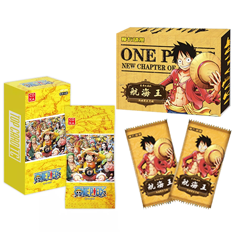 New Original Japanese Anime ONE PIECE Collection Card 180 Cartas Luffy Roronoa Sanji Nami Tcg Game Cards Children Birthday Gift