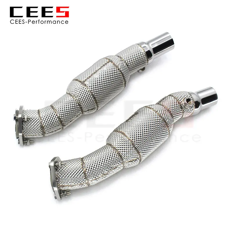 

Выхлопная труба CEES для Ferrari F430 4,3 2005-2009, выхлопная труба с высоким потоком, каталитический конвертер, выхлопная труба с катализатором