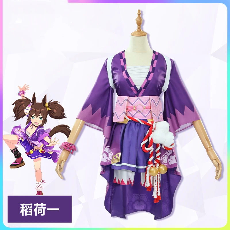 

Anime Game Umamusume: Pretty Derby Inari One Bathrobe Kimono Dress Unifrom Cosplay Costume Halloween Women Free Shipping 2022