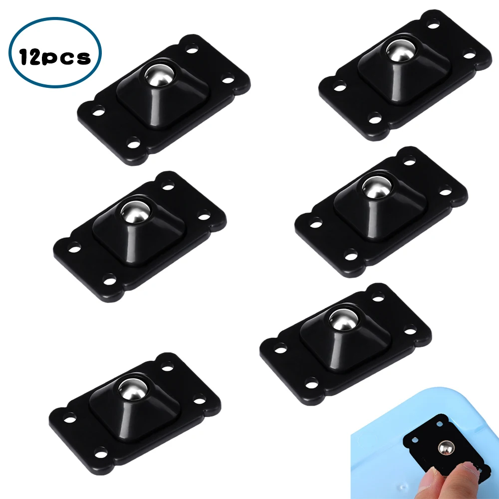 

12 шт., самоклеящиеся колесики из нержавеющей стали