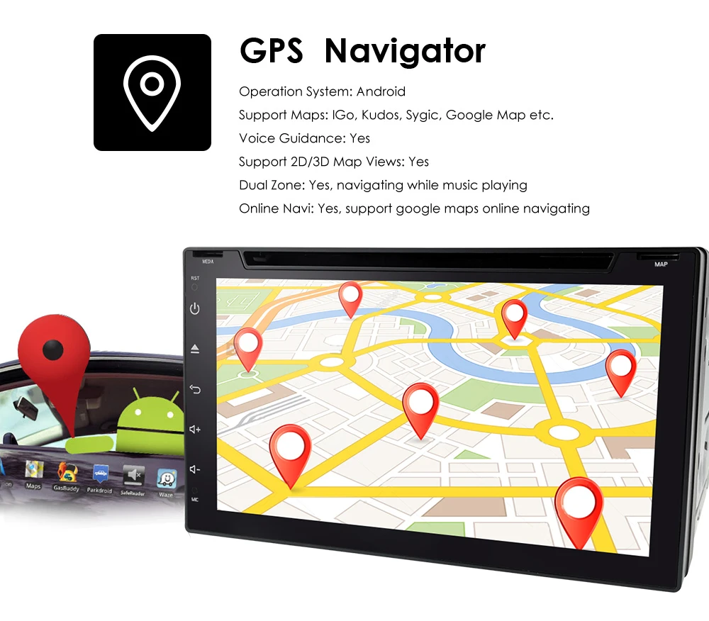Автомагнитола 2 Din на Android 10 универсальная мультимедийная стерео-система с DVD GPS
