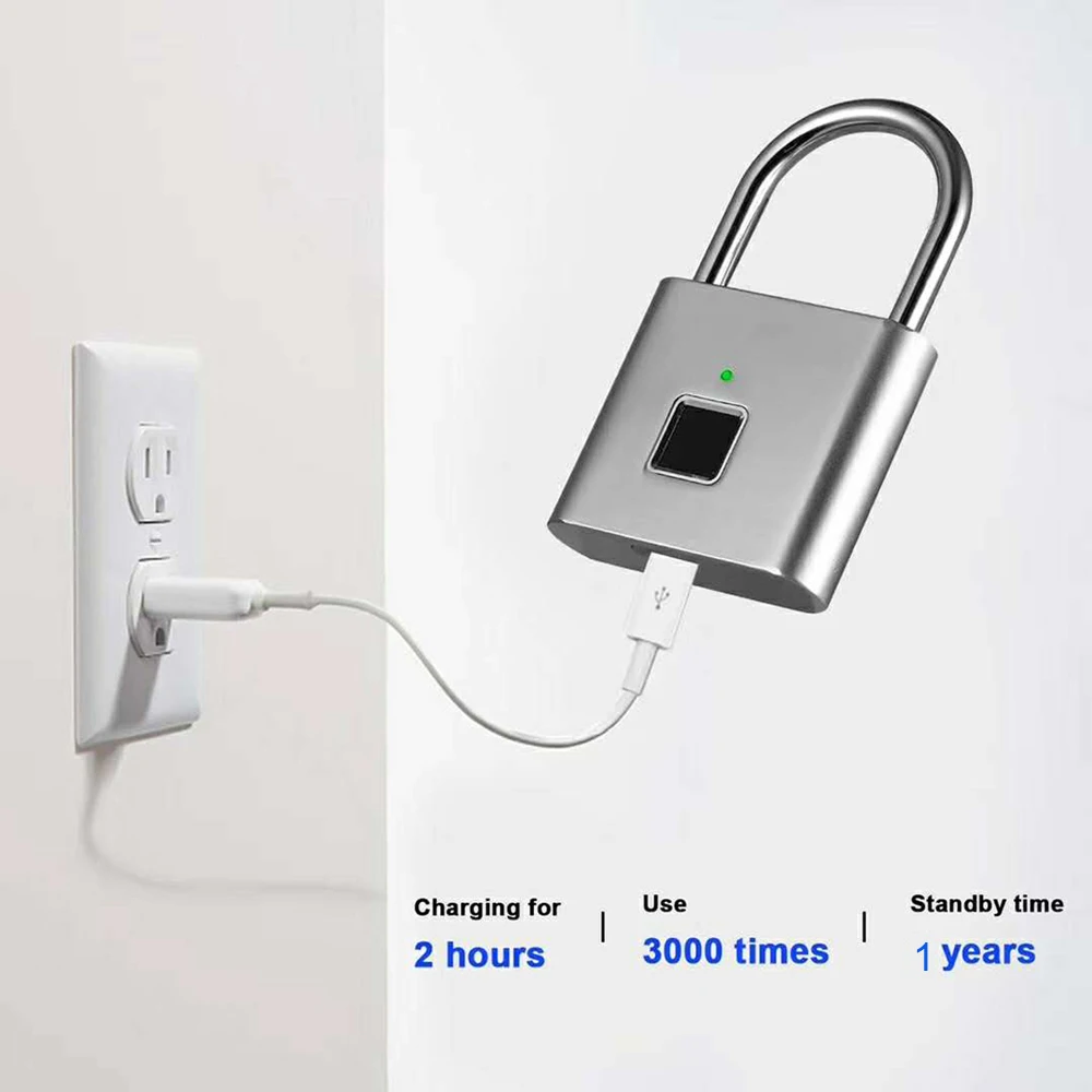 Наружный водонепроницаемый умный замок без ключа с отпечатками пальцев