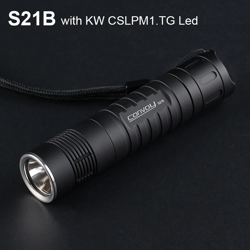 Convoy S21B with KW CSLPM1.TG 6500K Torch Flashlight 21700 Linterna Led Lantern Camping Latarka Work Light Fishing Bike Lamp |