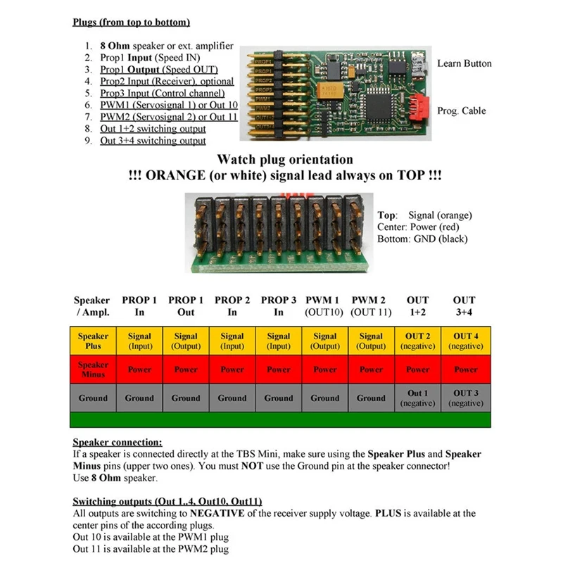 Программируемый звуковой мини-блок двигателя dasmicro TBS и блок управления светом