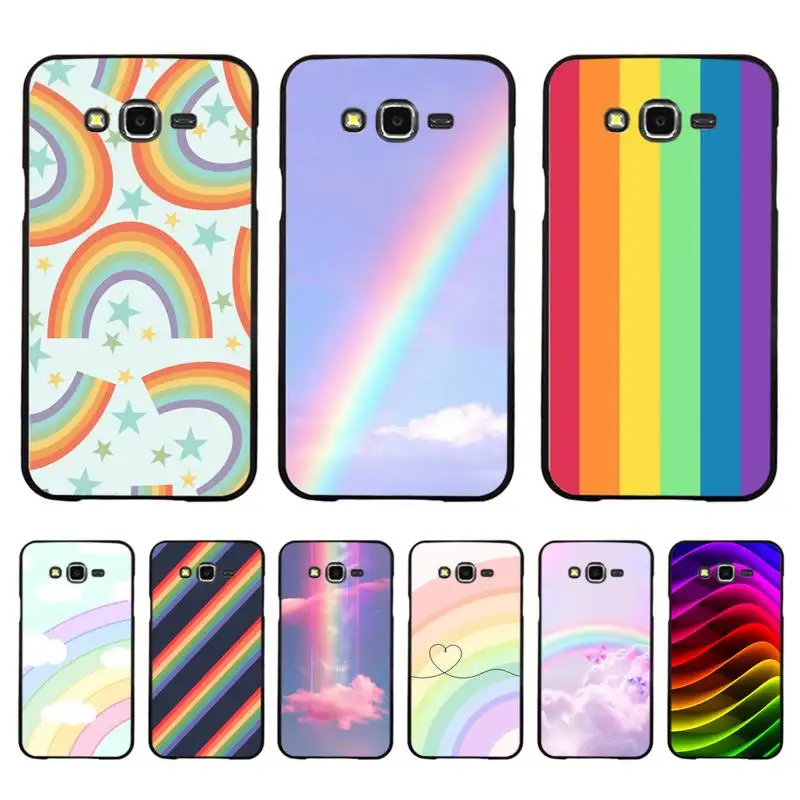 

Rainbow Phone Case for Redmi 8 9 9A for Samsung J5 J6 Note9 for Huawei NOVA3E Mate20lite cover