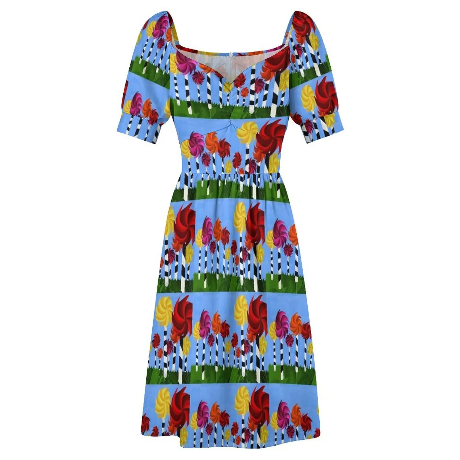 Платье с короткими рукавами Dr Seuss' Truffula Forest женский летний комбинезон летнее