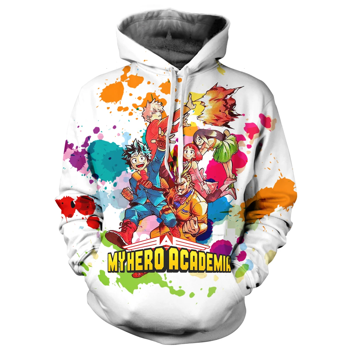 

Толстовка мужская с длинным рукавом и принтом «Моя геройская Академия»