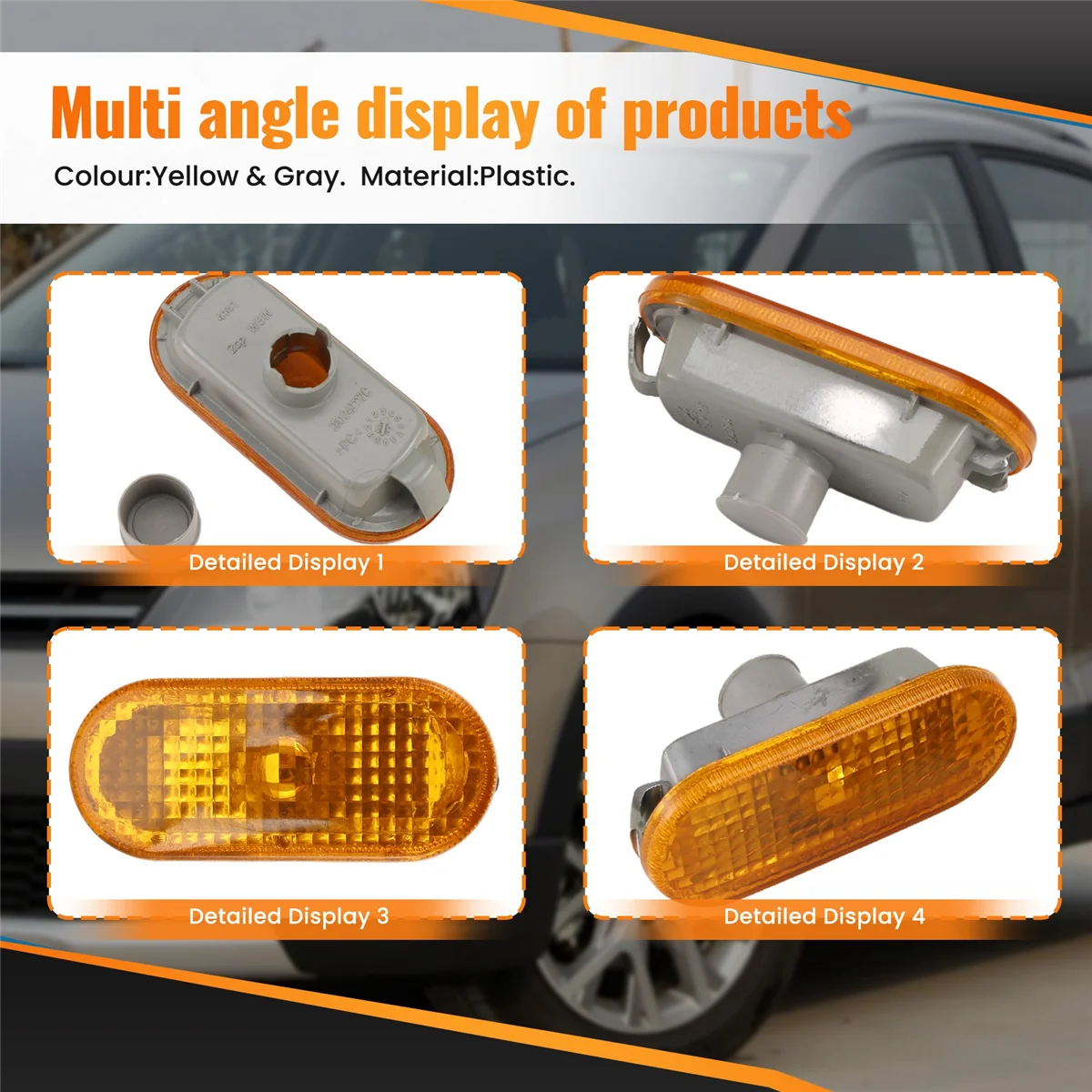 Новый боковой габаритный фонарь повторитель указателя поворота для VW Golf Passat Bora