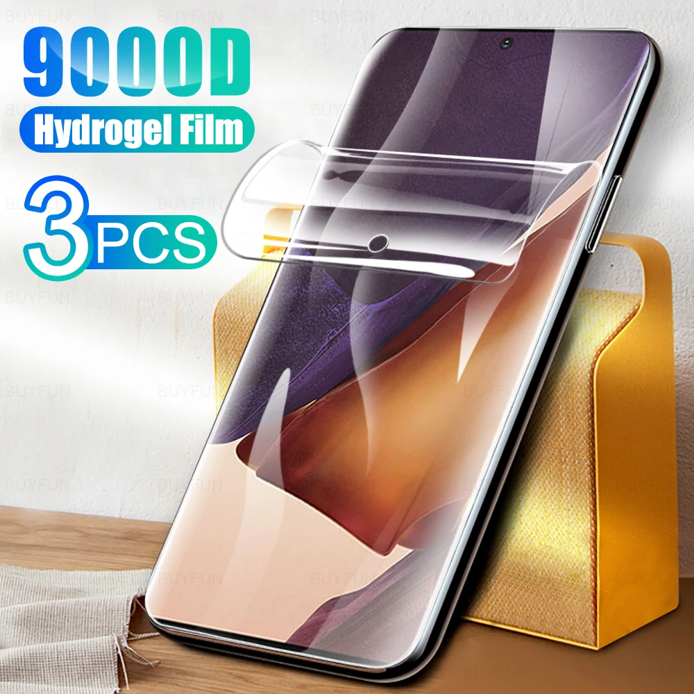 

3 шт., гидрогелевые Защитные пленки для Samsung Galaxy Note 20 Note 10 Lite 10 Plus 9 8 Xcover 5