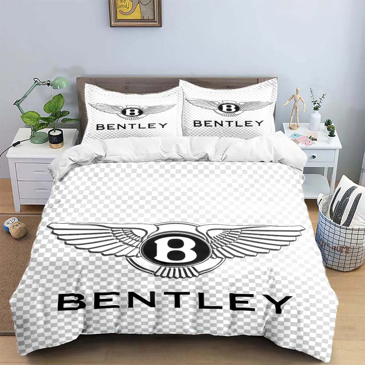 Модные автомобильные комплекты постельного белья с логотипом B-Bentley постельных