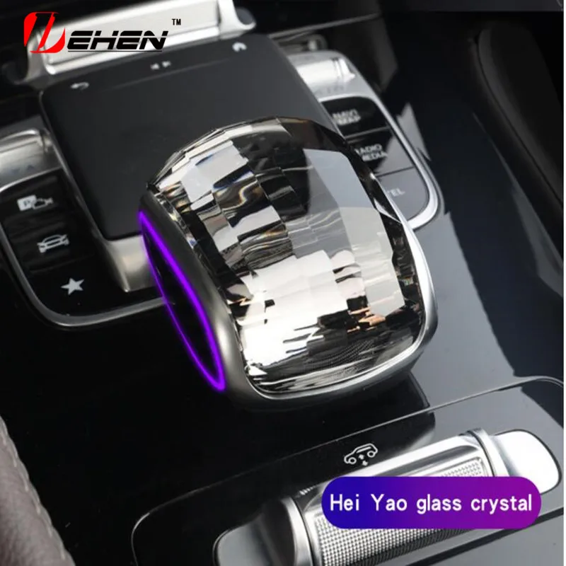 

Crystal Set Gear Shift Knob Volume Button forMercedes Benz W205 W213 W253 W177 W167 W118 W257 LED Car Interior Accessories