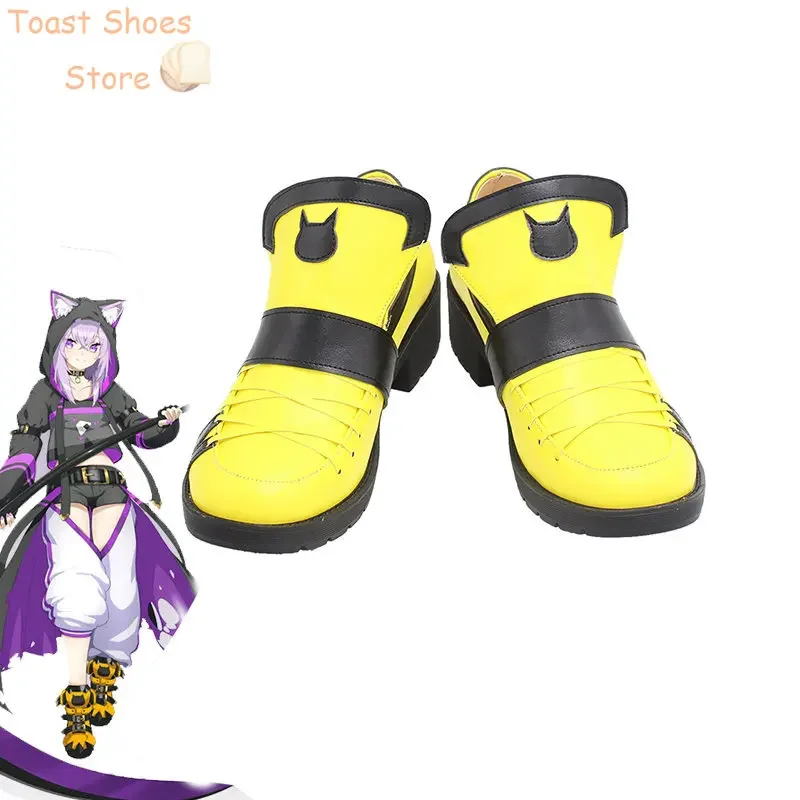 Nekomata Okayu Обувь для косплея Youtuber Vtuber Сапоги Хэллоуин Карнавальный реквизит из