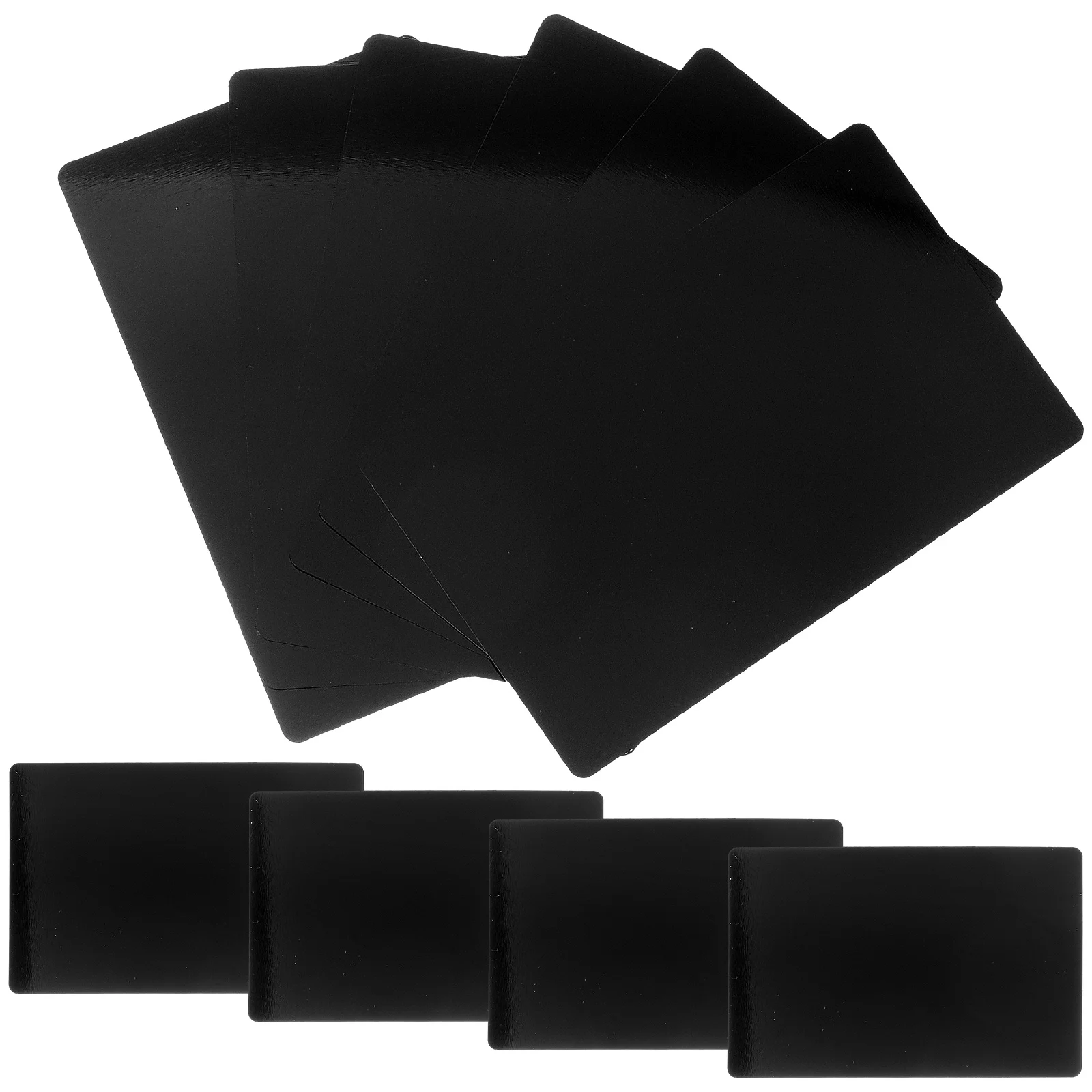 

10 Pcs Metal Business Card Blank Name Cards Aluminum Engraved Blanks Aluminium Material