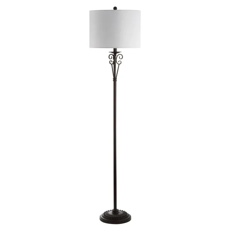 

Finish Stylish 60" High Traditional Antique Brass Finish LED Torchiere Floor Lamp, Perfect Decor for Your Home.