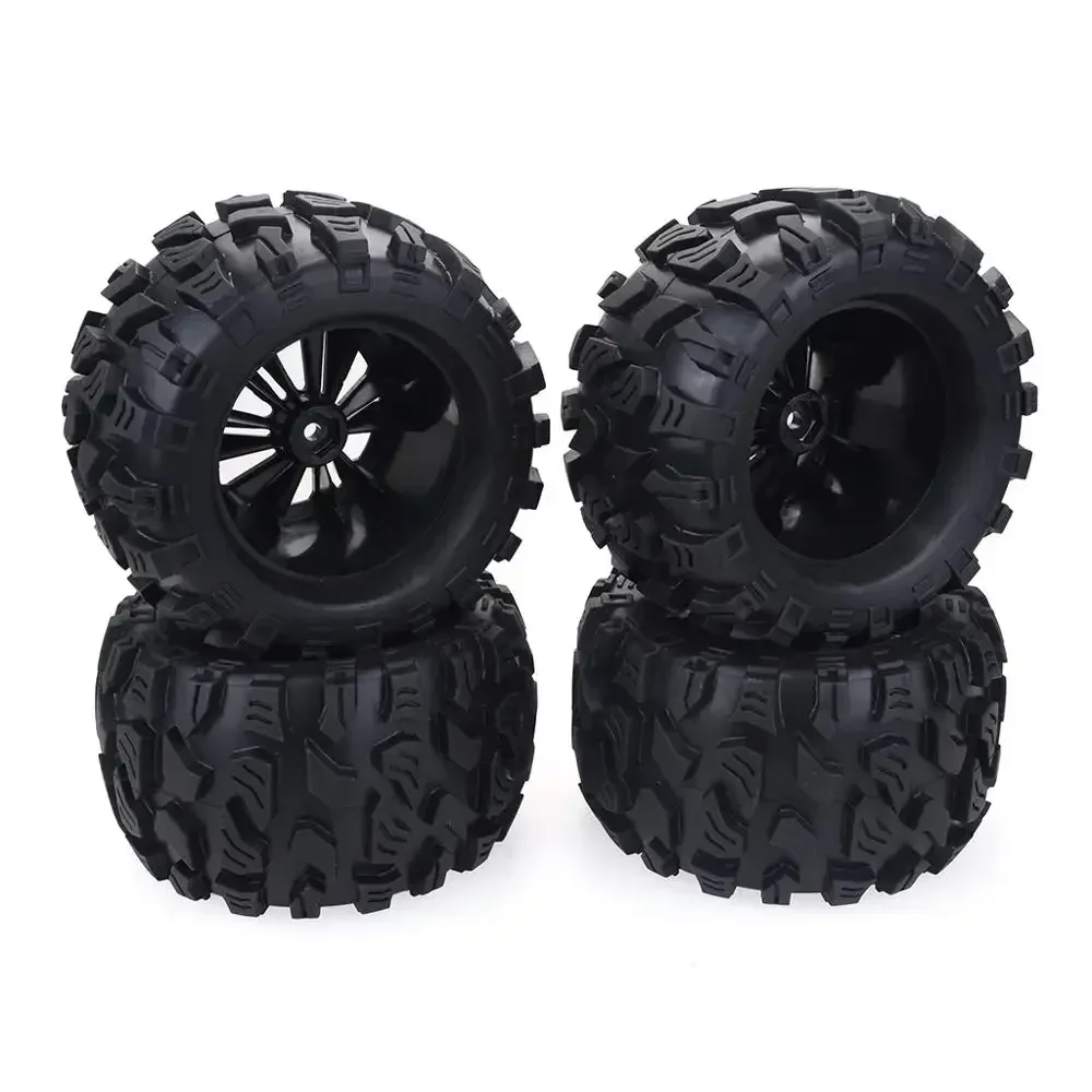 4 шт. 125 мм 1/10 для шин и колес Monster Truck Hex 12 Trxs Tamiya Kyosho HPI HSP Savage XS TM Flux LRP