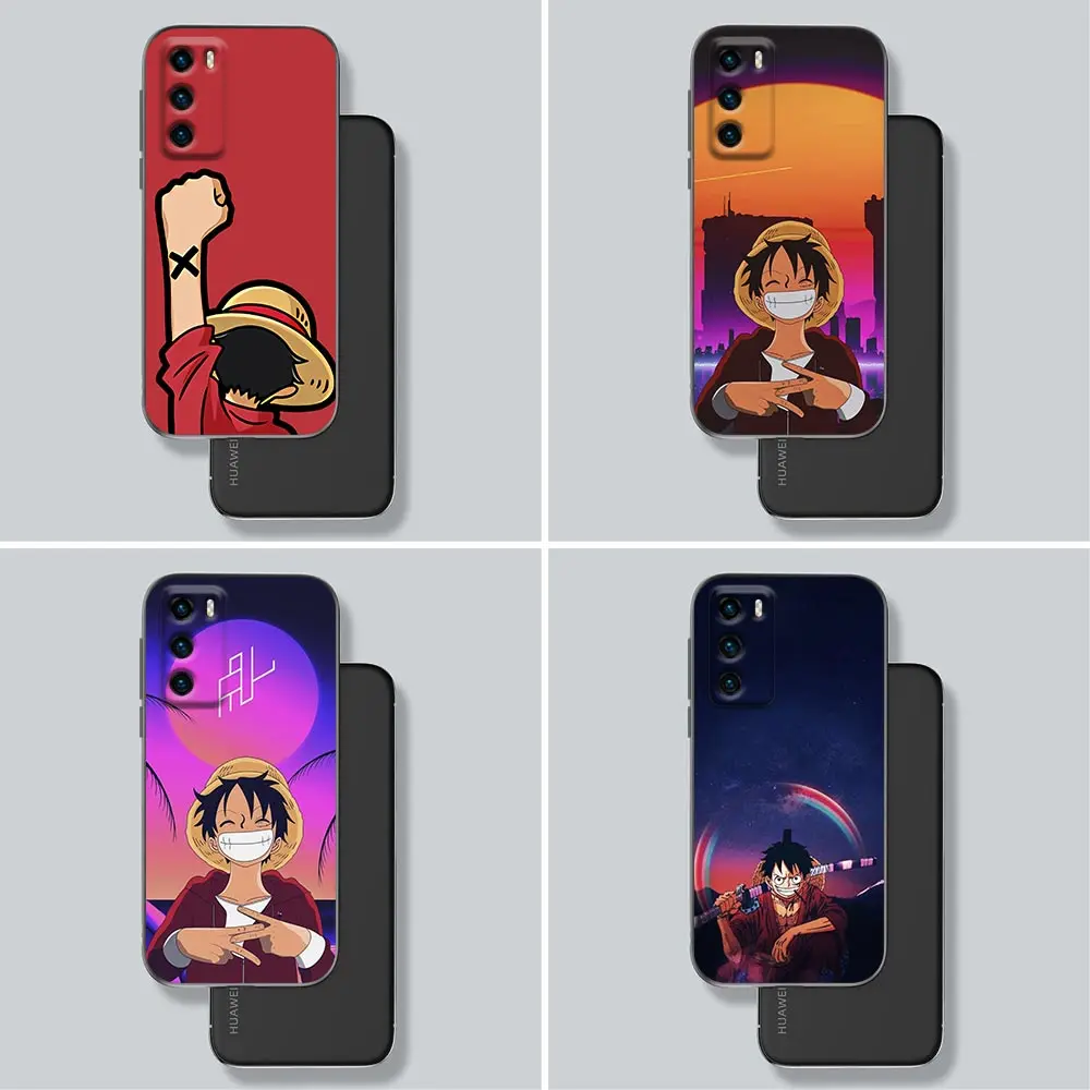 

Cartoon Luffy One Piece Phone Case for Case Huawei P10 P20 P30 P40 P50 P50E P Smart 2021 Pro Lite 5G Plus Soft Silicone Case