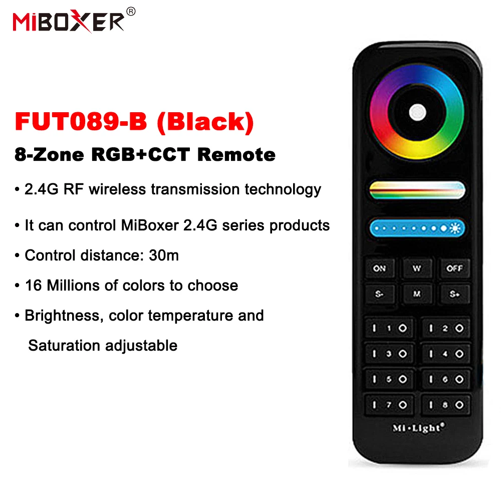 

Miboxer Milight FUT089 RGB+CCT пульт дистанционного управления