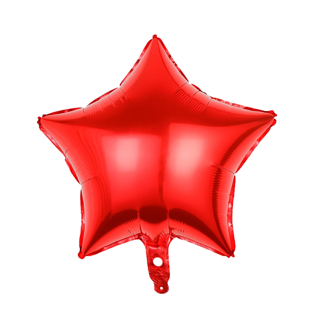 Фольгированные шары 5/10/20 шт., золотые, черные, красные с звездой, 18 дюймов