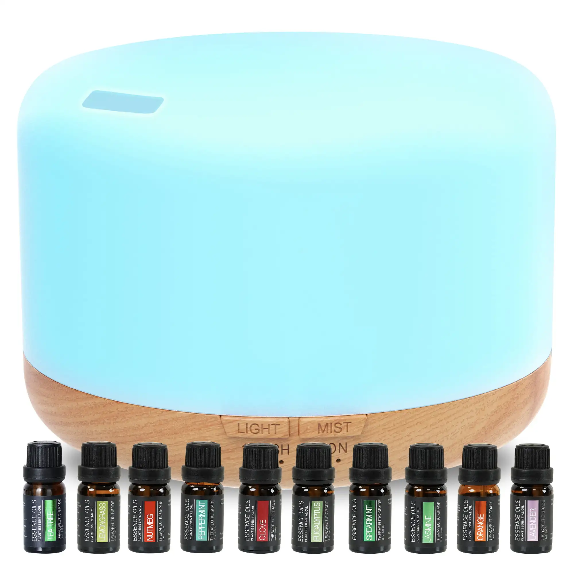 

Ultrasonic LED Light Aromatherapy Diffuser 10 Essential Oils 300ml