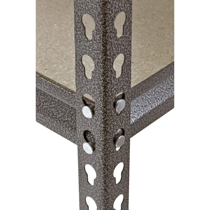 

x 24"D x 72"H 5-Shelf Steel Freestanding Shelves, Silver-Vein