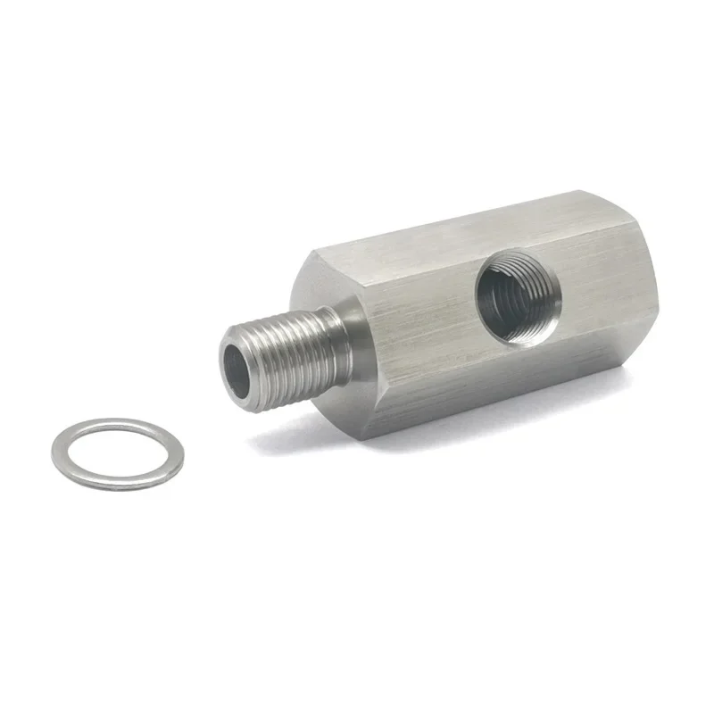 Датчик давления масла Tee M10x1.0 на адаптер боковые отверстия 1/8NPT Женский