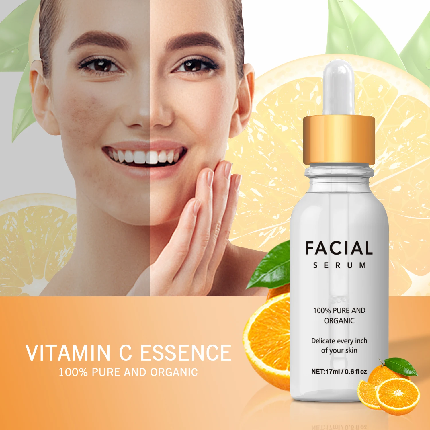 

17ml Vitamin C Essence for Face – Anti Aging Face Serum with Vitamin C +Vitamin E Brightening Serum for Dark Spots