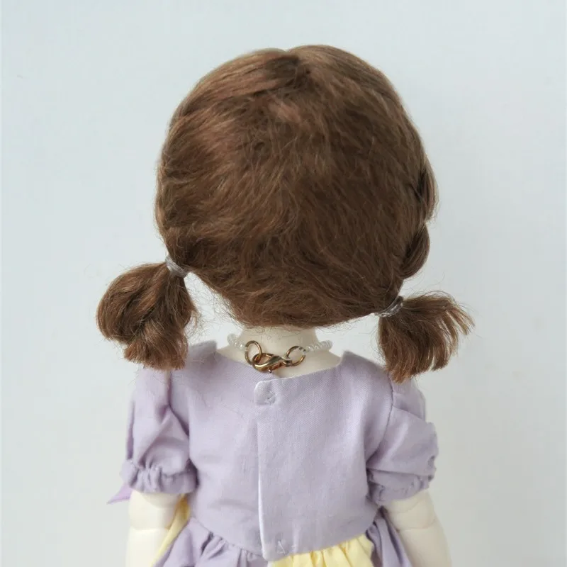 JD736 Short Twins Mini Curls Pony  Mohair BJD Wigs 1/8 1/6 1/4 1/3 YOSD MSD SD DOD Blythes Qbaby  Doll Accessies images - 6
