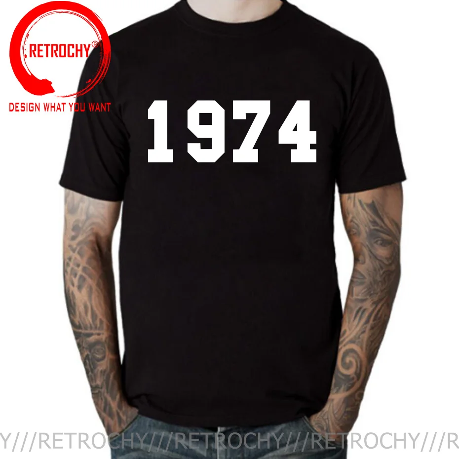 Потрясающая Футболка с принтом на тему 50-летия дня рождения 1974 подарок отцу в