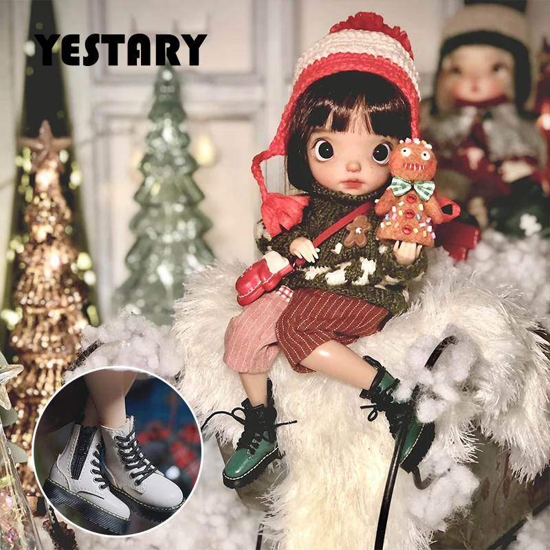 

YESTARY Bjd Doll Shoes For Ob 22/24 1/6 Doll Accessories Martin Boots Biker style DIY Dolls Fashion Shoes For Blythe Jerry&Berry