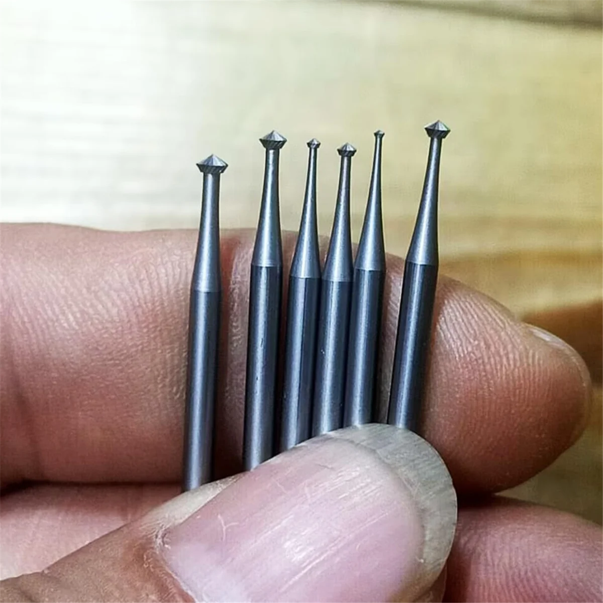 12 шт. 90° заусенцы Hart-3/32 дюйма хвостовик 90 градусов боры в форме сердца ювелирные