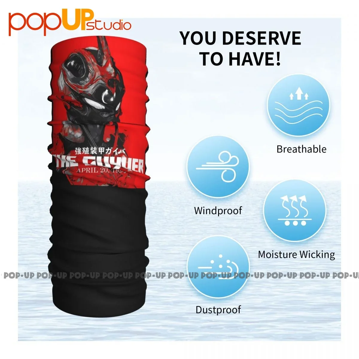 Воротник-бандана для лица с героями аниме Dark Hero