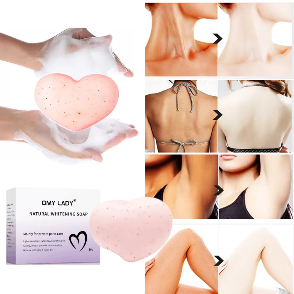 

OMY LADY Whitening Soap Woman Intimate Parts Bleach Body Skin Care Underarm Groin Remove Melanin Pigmentation Lightening Sexy