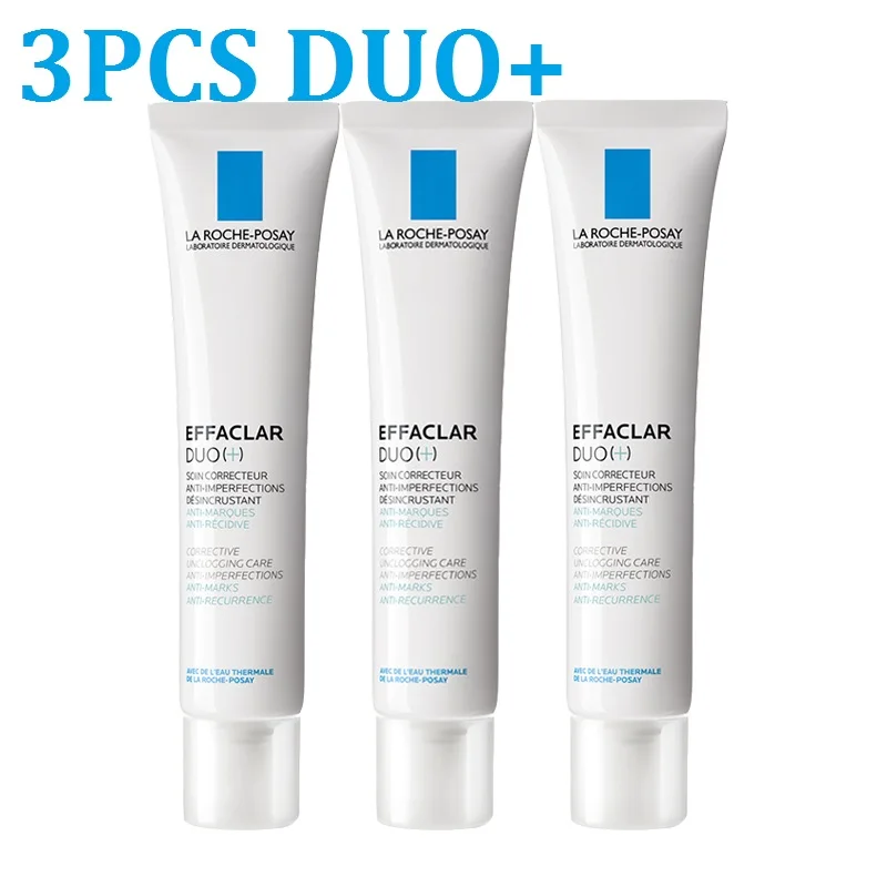 

3pcs La Roche Posay Effaclar Duo Whitening Acne Removal Cream Acne Spots Oil Control Acne Moisturizing Cream Face Care 40ML