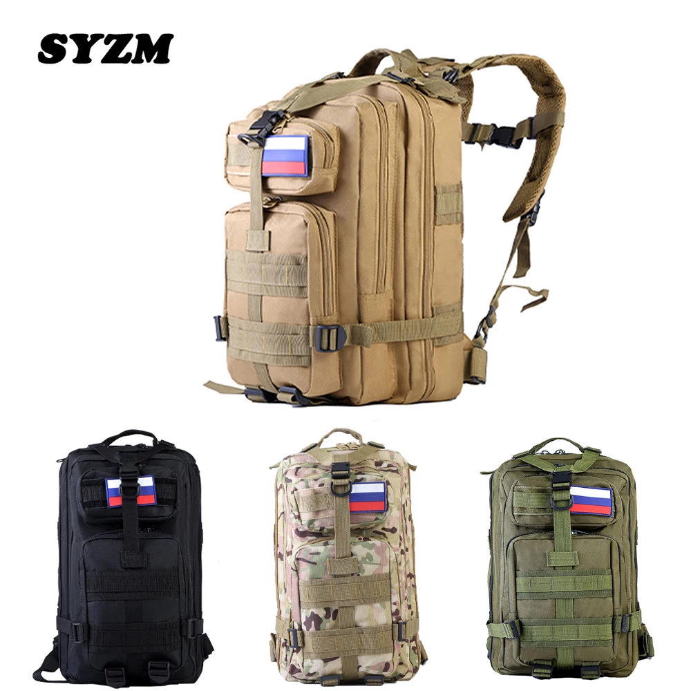SYZM 30L/50L Large Capacity Men Army Military Tactical Backpack Softback Outdoor Waterproof Rucksack Hiking Camping Hunting Bags