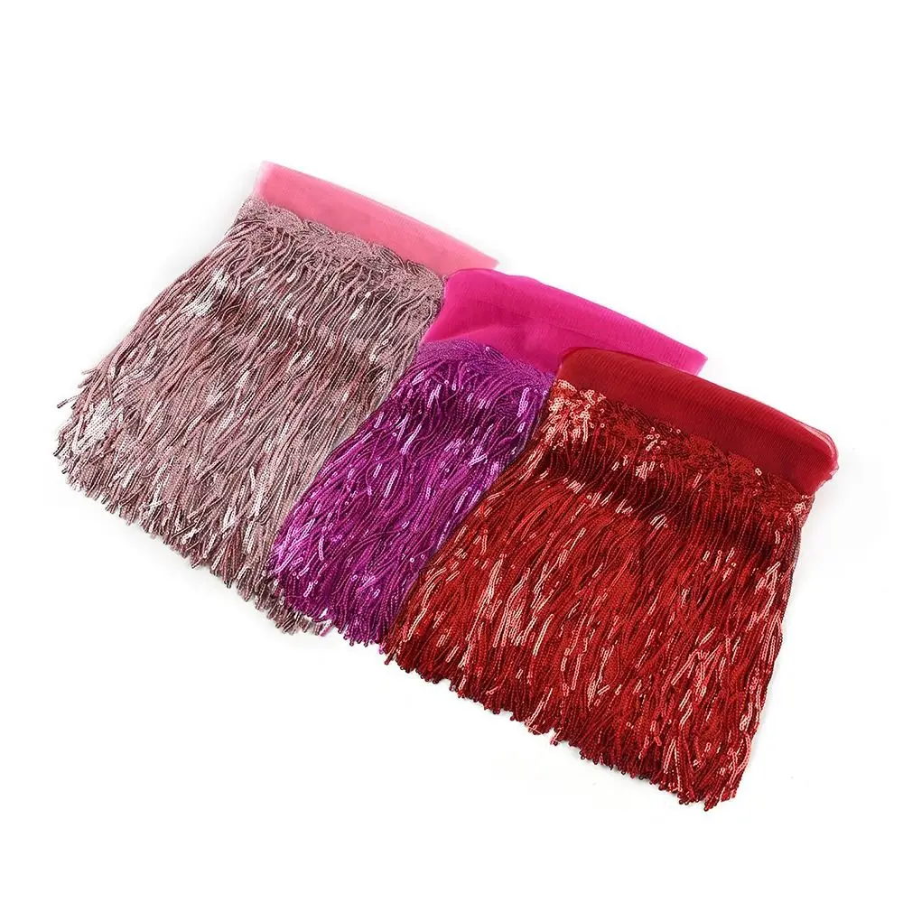 Meetee 20 См С Блестящей Кисточкой И Кружевной Отделкой Сверкающая Лента Бахромой