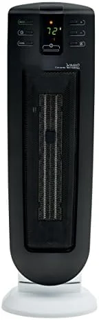 

Ceramic Heater, Quiet 1500W, Digital Adjustable Thermostat, 3 Heat Settings, Timer, Remote Control, ECO Energy Saving Mode, Saf